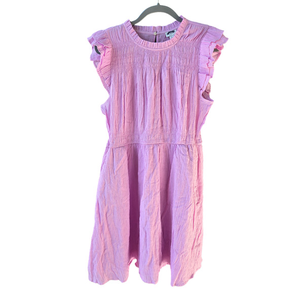 J. Crew Factory Gauze Flutter Sleeve Mini Dress Size L NWT - Picture 2 of 10